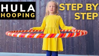 How to Hula Hoop 🌞🧡🌞 Tutorial for Kids [upl. by Ellehsor]