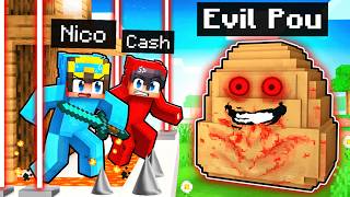 EVIL POU vs SECURITY HOUSE in Minecraft [upl. by Thun318]