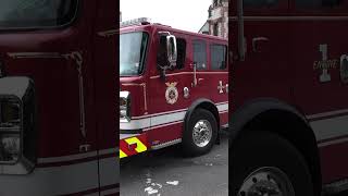 Albany NY Engine 1 responding to a reported person down firedepartment firefighter rescue fire [upl. by Ogram]