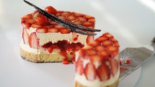 Fraisier Cake – Bruno Albouze [upl. by Hedvah]