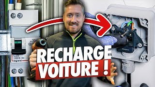 COMMENT POSER UNE PRISE ET DISJONCTEUR DIFFÉRENTIEL  Recharge voiture électrique [upl. by Klina]