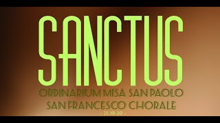 SANCTUS  Kudus  Ordinarium Misa San Paolo [upl. by Yehudi]