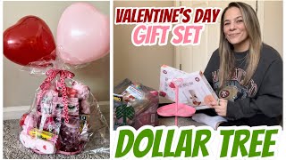 DOLLAR TREE VALENTINE’S DAY GIFT SET PUT TOGETHER WITH ME  2024  GIFT IDEAS [upl. by Keese895]