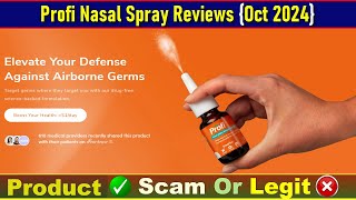 Profi Nasal Spray Reviews Oct 2024  Is This An Original Product Find Out  Product Review [upl. by Horbal893]