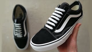 HOW TO BAR LACE VANS OLD SKOOLS BEST WAY [upl. by Willet]