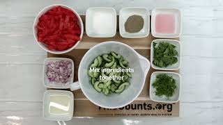 Tomato Onion and Cucumber Salad Recipe ThisCountsorg [upl. by Godspeed]