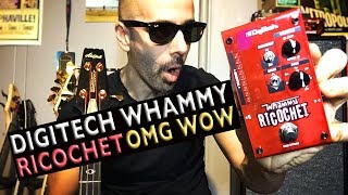 Digitech Whammy Ricochet Unboxing Bass Demo  Amazing Wow Funbox [upl. by Ydniw]