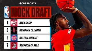 Post Combine NBA Mock Draft Alex Sarr at No 1 Dalton Knecht into Top 5  CBS Sports [upl. by Ellevehc]