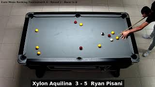 Xylon Aquilina vs Ryan Pisani  Euro Mens Ranking Tournament 4  Round 2 [upl. by Sivek373]