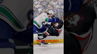 NHL 25 breaking the glassnhlhockeynhl25youtubeshortsnewsubhitstrendingviralshortscanucks [upl. by Sutherlan39]