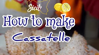 Make Cassatelle with Franca [upl. by Melliw]