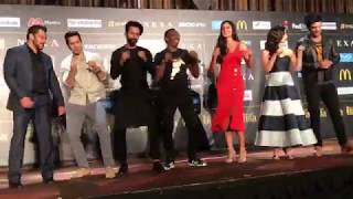 IIFA LIVE Dancing Videos Salman Katrina Shahid Alia Varun Sushant Dance with Dwayne Bravo [upl. by Attenna786]