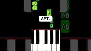 APT Piano Tutorial shorts [upl. by Leirea]