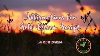 Guided Meditation Affirmations for Self Esteem [upl. by Lewes]