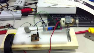 Piezoelectrical Energy Harvesting from vibration with a DC motor [upl. by Sloan677]