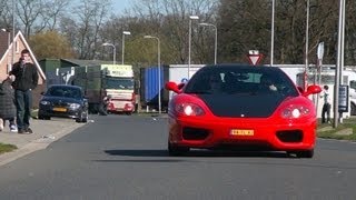 Red w carbon Ferrari 360 Modena w Tubis LOUD sounds [upl. by Uzial436]