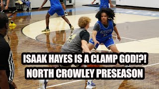 Isaak Hayes was locking up North Crowley Varsity Preseason Game [upl. by Mccall416]