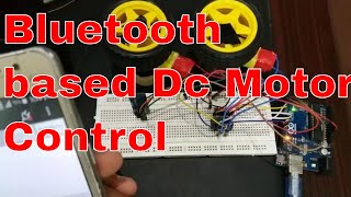 Bluetooth based dc motor speed and direction control using arduino [upl. by Jyoti]