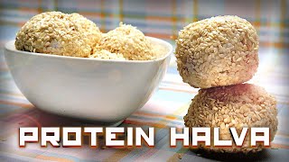 KULKI MOCY   Proteinowała FIT chałwa  PROTEIN HALVA by MakroBeast [upl. by Prudy]