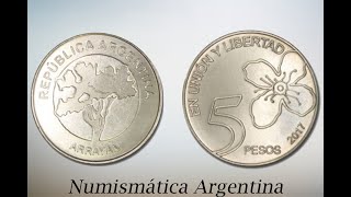 MONEDA DE CINCO PESOS 2020  Numismática Argentina [upl. by Nowyt499]