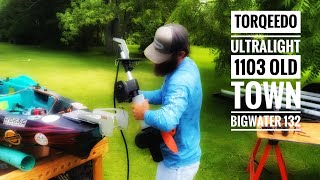 How To Install a Torqeedo Ultralight 1103 on an Old Town BigWater PDL 132 [upl. by Kirred]