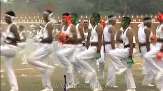 Group of Army Unit jumping and performing drill at the Tattoo day [upl. by Ennaitsirk]