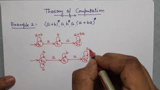 Regular Expressions to Finite Automata Conversion Solved Examples  Theory of Computation [upl. by Berkin]