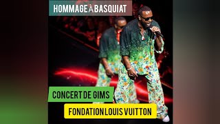 🔴GIMS CONCERT LIVE À LA FONDATION LOUIS VUITTON EN HOMMAGE À BASQUIAT [upl. by Ykcim]