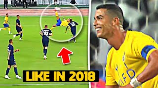 Cristiano Ronaldos EPIC 🤯 Attempt at Recreating his Iconic BICYCLE KICK Goal vs PSG [upl. by Miquela]