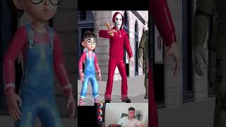 Scary Teacher 3D the evil Granny Joker Troll Face Mask Rescue Miss T and Tani shorts [upl. by Idnem]