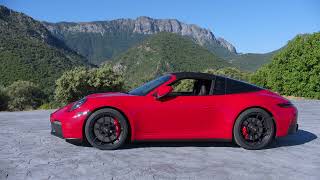 The new Porsche 911 Targa 4 GTS Design in Carmin Red [upl. by Dougal]