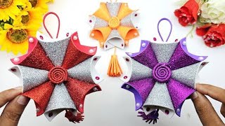 Christmas Ornament ⛄❄️ Beautiful Wall Hanging Christmas Day Craft Idea 💡 Easy Craft [upl. by Iramohs126]