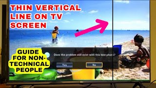 How to Fix Thin Vertical Line on Samsung TV Screen  Easy Fixes for NonTechnical People [upl. by Idnew]