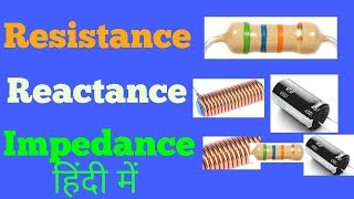 Resistance reactance and impedance in Hindi [upl. by Attey214]