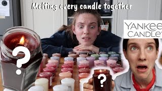 Melting Every Candle From Yankee Candle Together [upl. by Laszlo357]