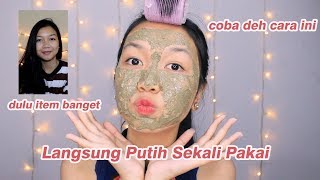 Sekali Pake Masker Langsung Keliatan Putih  Desty Yufenti [upl. by Hamirak]