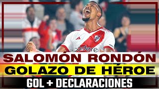 SALOMÓN RONDÓN GOL DE HÉROE  RIVER 1 ATLÉTICO TUCUMÁN 0 [upl. by Dympha]