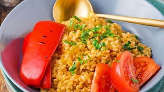 Turkish rice ya bulgur In urdu and Hindi recipe [upl. by Py]