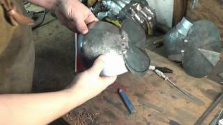 How to make medieval arm armor 4 The rerebrace [upl. by Eirod314]