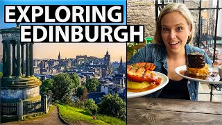 Exploring Edinburgh  Edinburgh Castle  Eats Makars Haggis Box amp Afternoon Tea [upl. by Telocin]