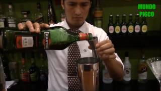 CÓCTEL CAPITÁN CON PISCO MOSTO VERDE QUEBRANTA Y VERMOUTH ROSSO DIOMEDES ARANGOMUNDO PISCO TV [upl. by Nial]