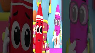 Five Little Crayons shorts nurseryrhymes kidsosng cartoonvideos thefivelittleshow [upl. by Hainahpez622]