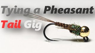 Tying a Pheasant tail jig nymph for trout and grayling [upl. by Etterb]