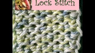 Loom Knitting with cotton yarn  Part III  Lock Stitch [upl. by Egiaf]