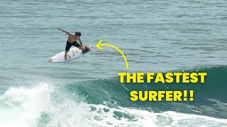 Italo Fereirra Gnarly Surf Session at Uluwatu [upl. by Bekelja]