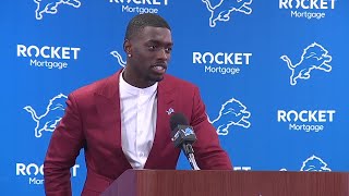 Press conference Detroit Lions introduce firstround pick Terrion Arnold [upl. by Eirena]