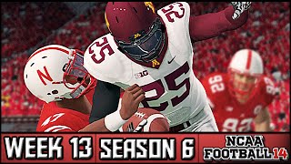 NCAA Football 14 Dynasty Week 13  2 Nebraska  Divison Title Game Season 6 [upl. by Fagen417]