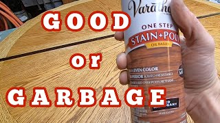 Watch Before You Buy Varathane One Step Stain amp Poly [upl. by Retxab740]