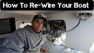 Complete rewire project on my boat [upl. by Lemhar]