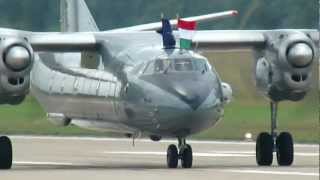 Antonov An26 Hungarian Air Force 603 Arrival Geilenkirchen [upl. by Aicatan]